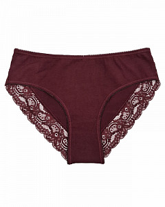 Женские трусы слипы с кружевом (большой размер) ALINA 
