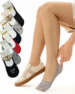 Следки женские цветные CALZE VITA